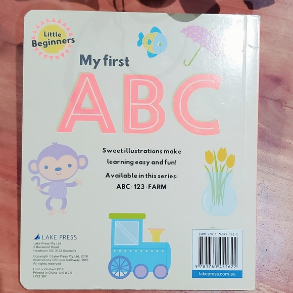 "My First ABC" Colorful ABC Learning Board Book - Picture 3 of 8